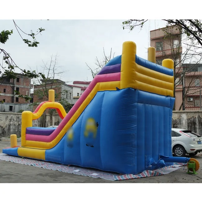 Vivid colors adults and children love water giant inflatable slide