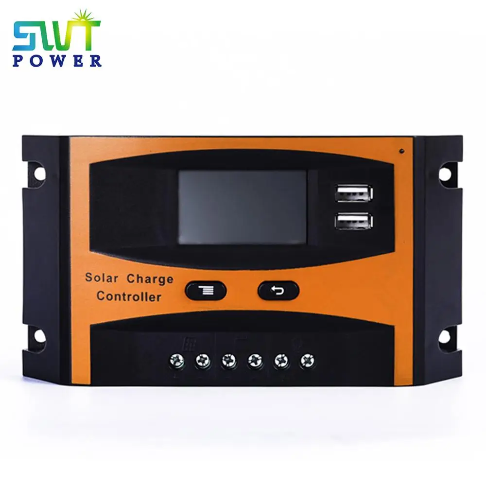 PWM Solar Charge Controller Solar Power for 20A 30A 40A 12V 24V 48V Solar Controller