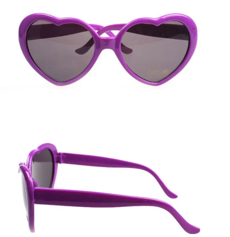 B381 Heart-shaped Sunglasses Loving Retro Glasses Oversized Mirror Hot Style Eyeglass