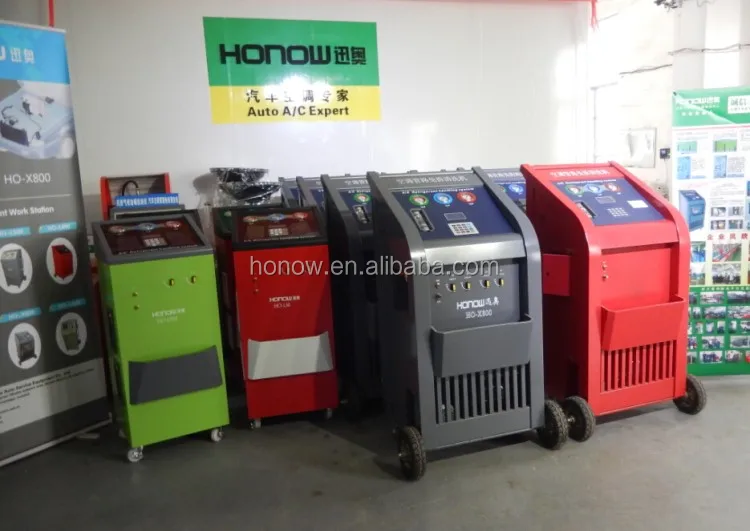 China Factory Full Automatic Car Air Conditioner Cleaning Machine, A/C Refrigerant R134a R22 Recovery Recycling Recharge Machine