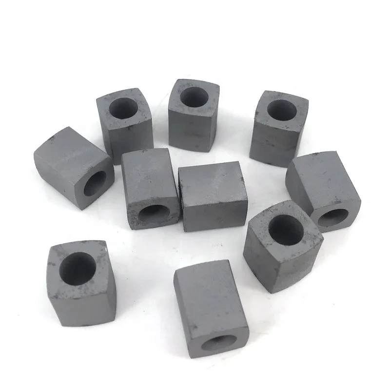 WEDM Wire Cut Machine Parts Tungsten Conductive Block Carbide OD14*Length14*Height17mm