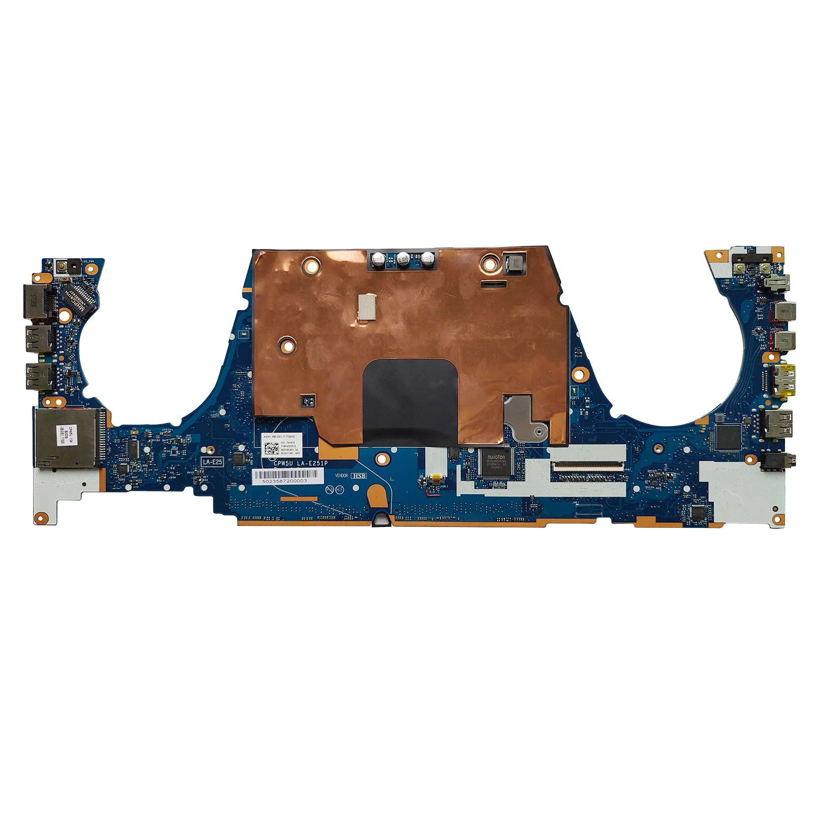 921017-001 923148-001  FOR HP  Zbook Studio G4 15  G4  motherboard I7-7700HQ LA-E251P