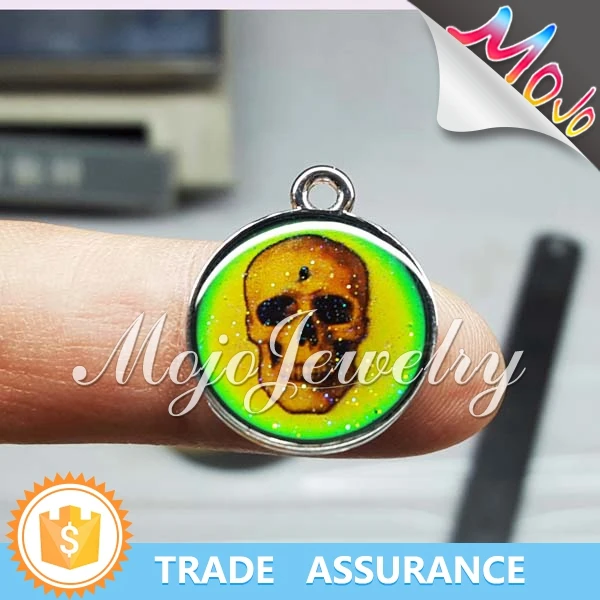 Волшебное Настроение Очарование Напечатаны с Черепом Повезло Шаблон Очарование