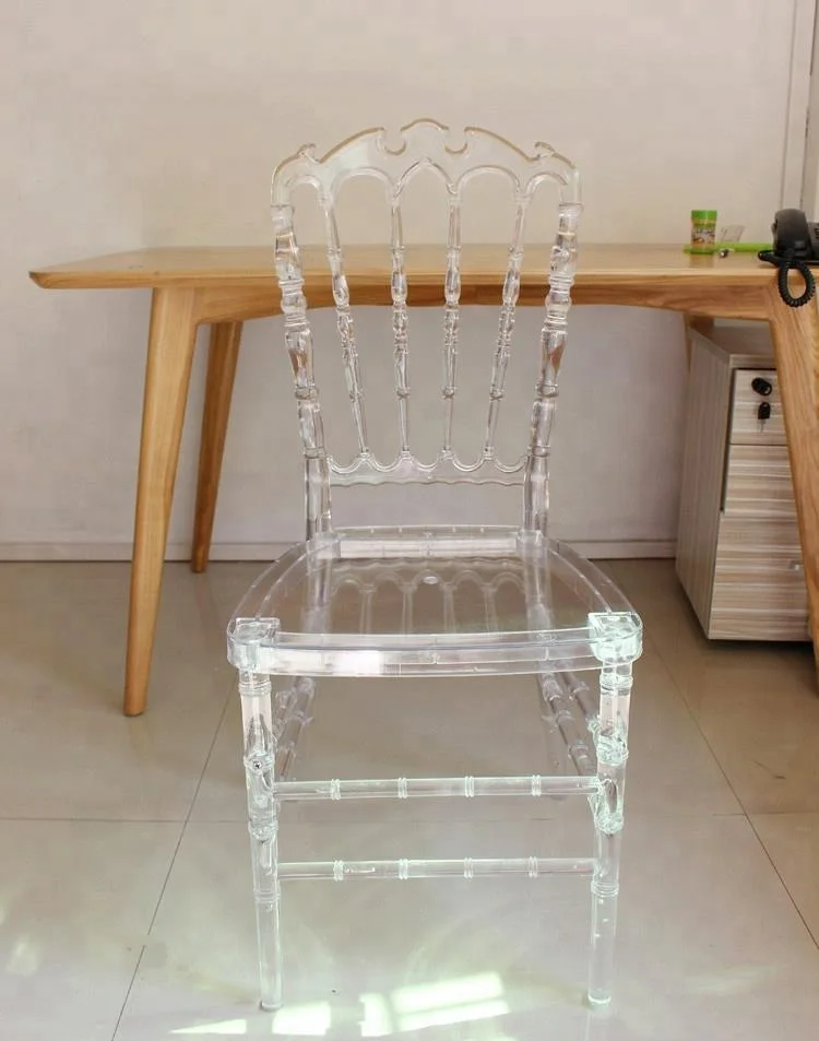 2021 Clear Resin Crystal Napoleon Chair
