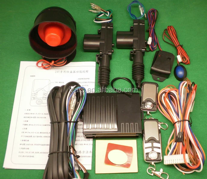 1 year warranty wholesale quality one way voice control car alarm remotes 24v truck car alarm system with central locking system