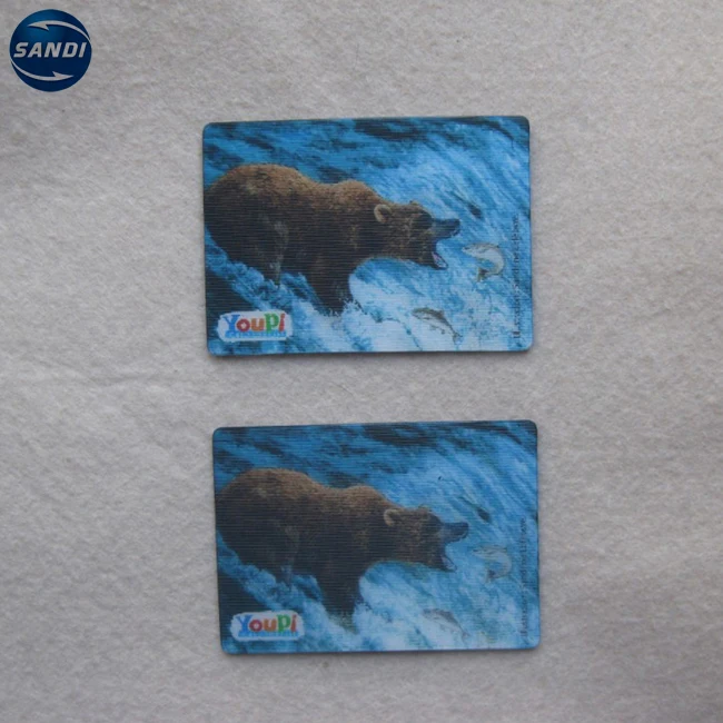 Custom full color printed plastic lenticular 3d fridge magnet