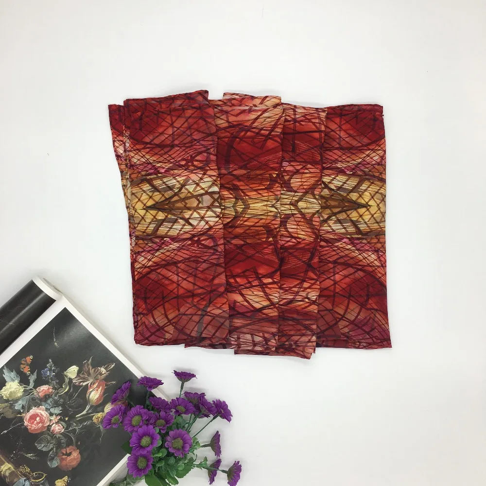 
Custom digital printed 100 natural silk turkey scarf bursa 