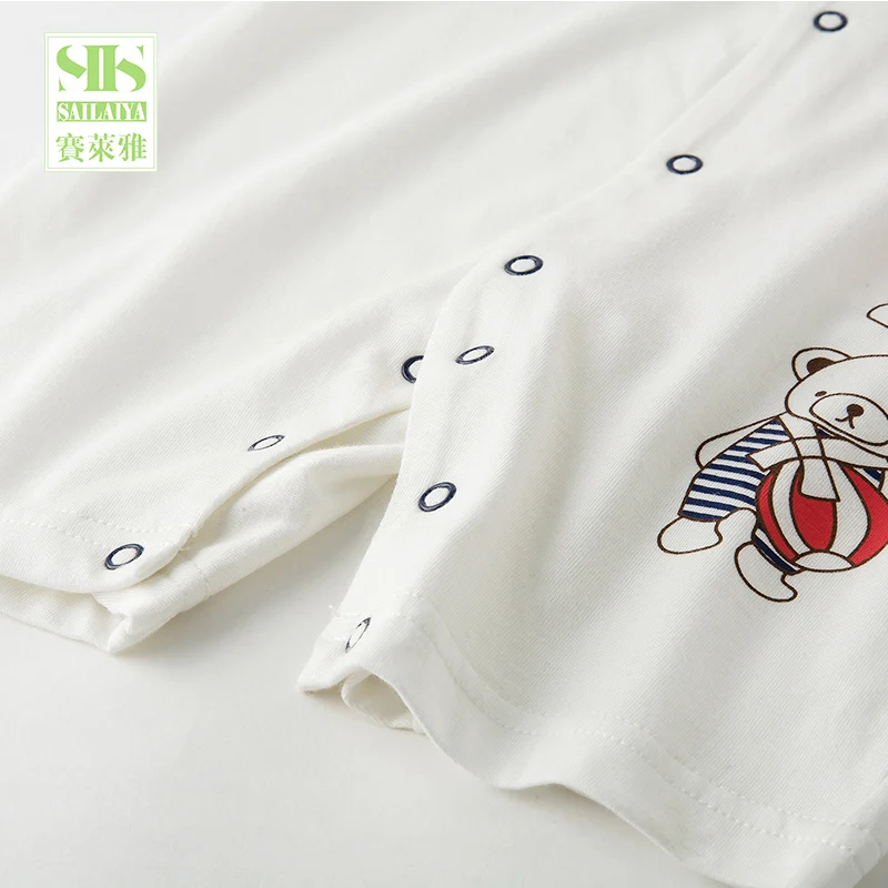 
baby summer short sleeve jumpsuit organic cotton baby clothes 