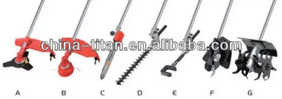 26cc multi function 4 in 1 Brush cutter 2 Stroke Brush Cutter