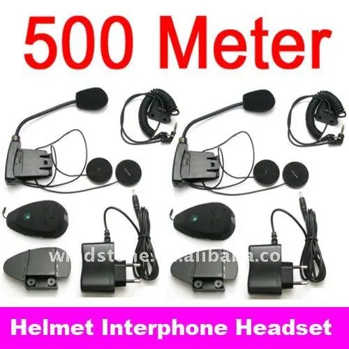 
500 Meters Moto Headset Handsfree Earpiece Intercom Interphone System 