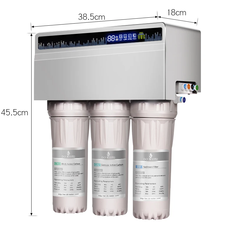 Reverse Osmosis Filter System Parts Auto Flush Controller Water Filter 75G  Under Sink