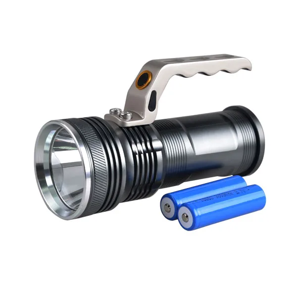 High Power T6 LED Search Light Long Distance 4 Models Handheld Flashlight Torch with Rechargeable Battery for Camping