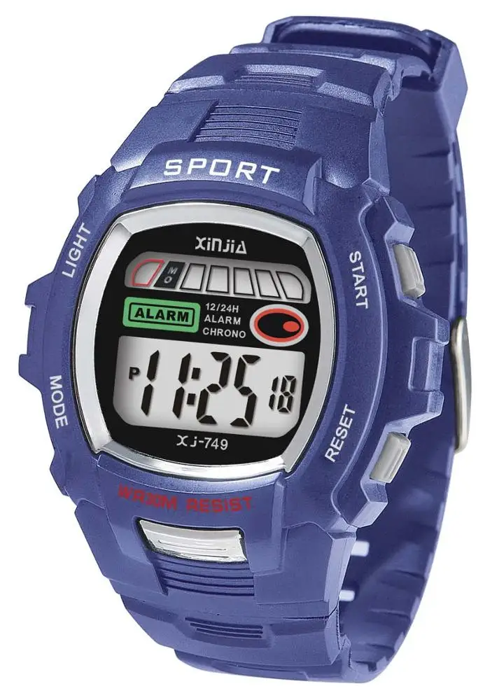 XINJIA цифровые часы водонепроницаемые модные спортивные XJ-749
