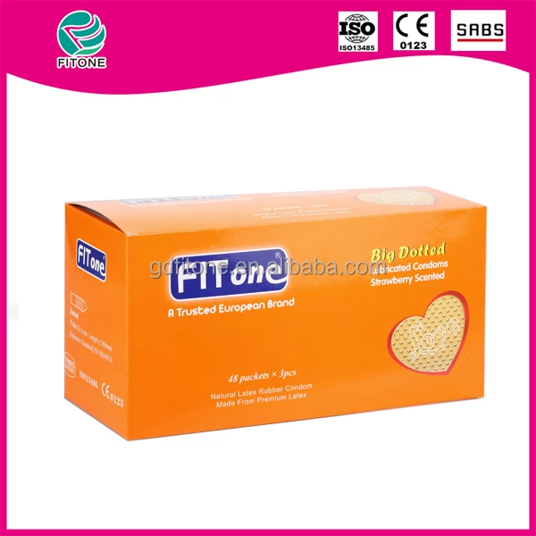 
wholesale fitone sex female big dotted condom use sex 