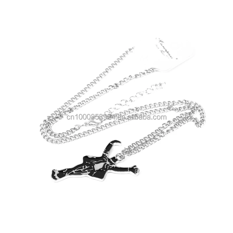 Classic MJ Jewelry Necklace Pop Star Singer Enamel Pendant Dancing Michael Jackson Necklace