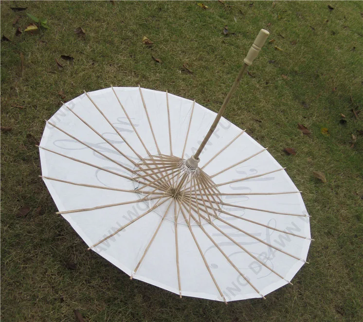 Chinese Classic Decoration Diy White Vintage Paper Umbrellas For Wedding