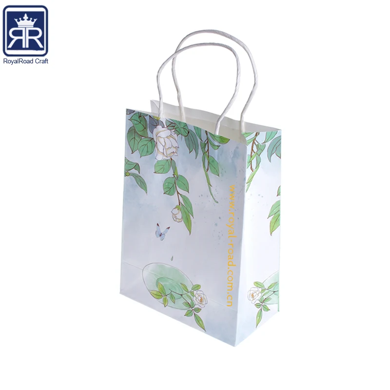 Manufacturer Wholesale customized A4 size Art Paper Bag with printing