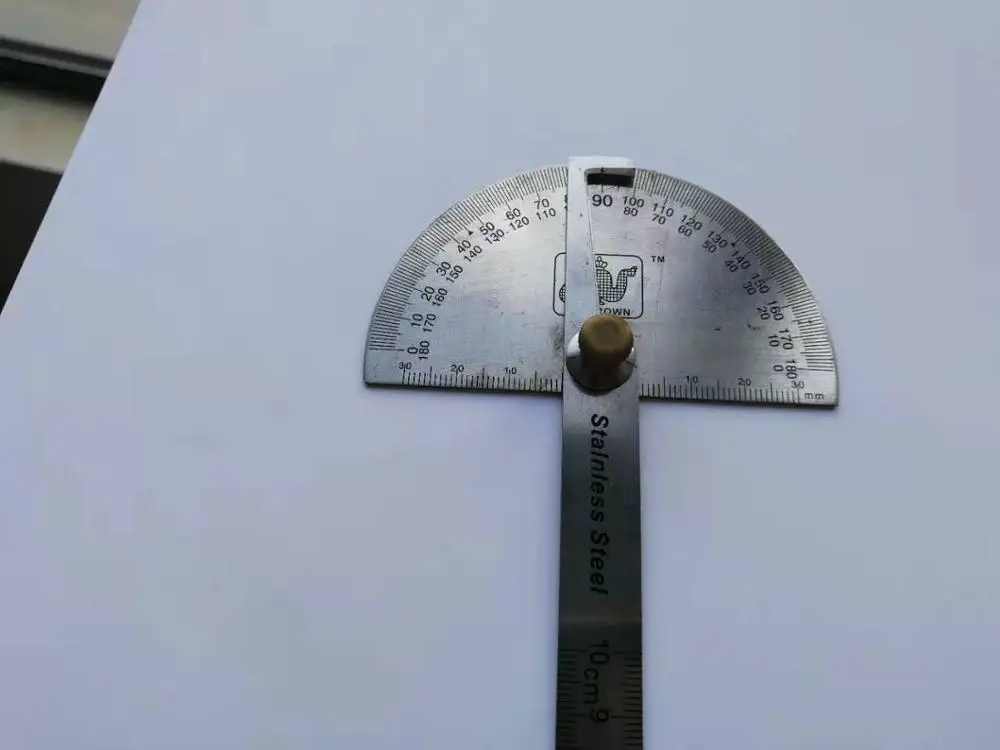 Stainless steel protractor teaching measuring tool 180 degree angle protractor angle finder ruler
