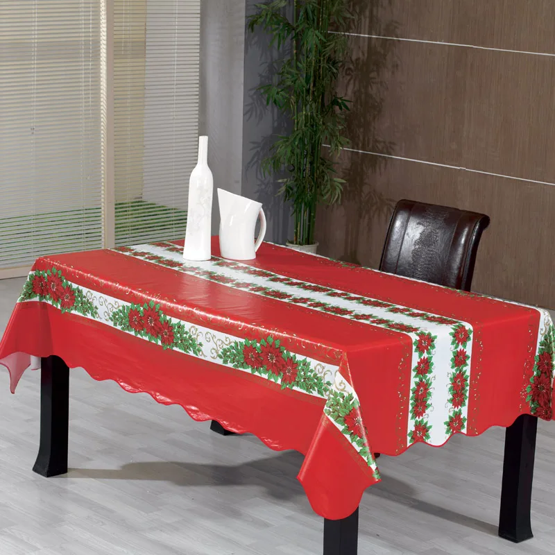 Walmart Table Square Christmas Plastic Tablecloth