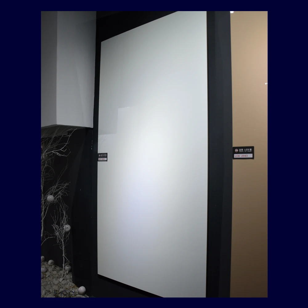 0.5mm thickness glossy PET high gloss laminated on MDF for kitchen cabinets