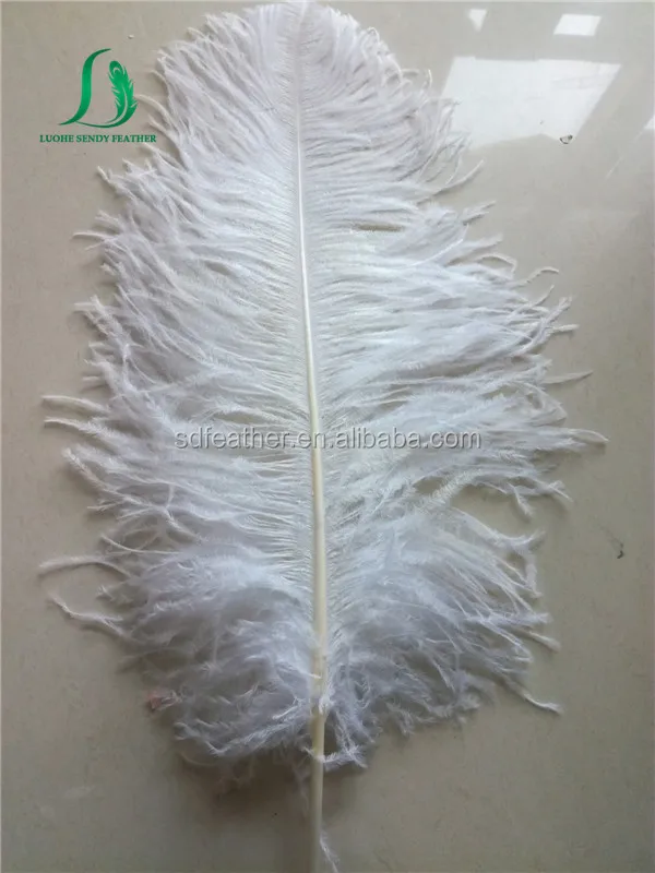 45-50cm Snow white artificial ostrich feather