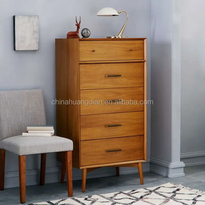 Mid-Century 5-Drawer Dresser HDDS015