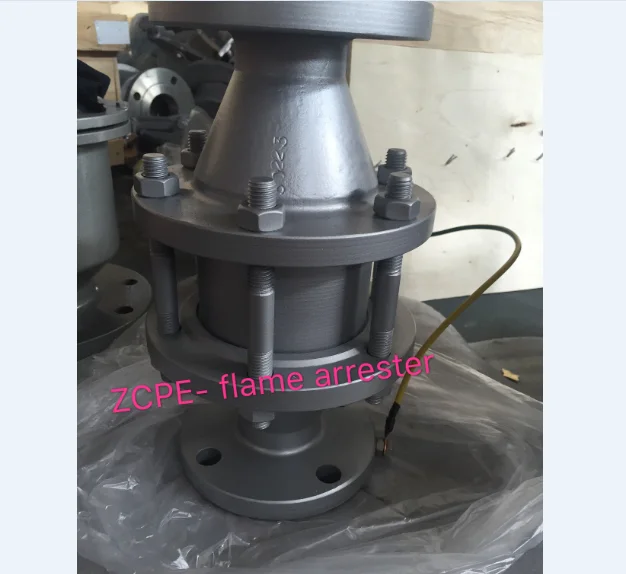 High Temperature Zhenchao In Line Flame Arrestor Detonation Arrestor Oxegyn Flame Arrestor