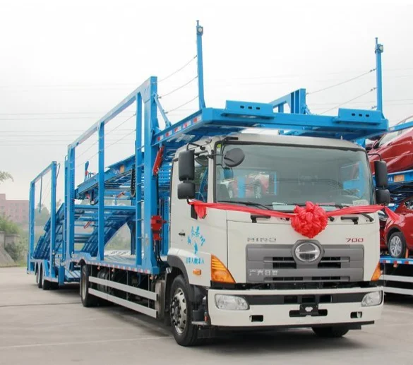 Japan Hino 300 HP 4X2 Truck Chassis for 9 Transport cars