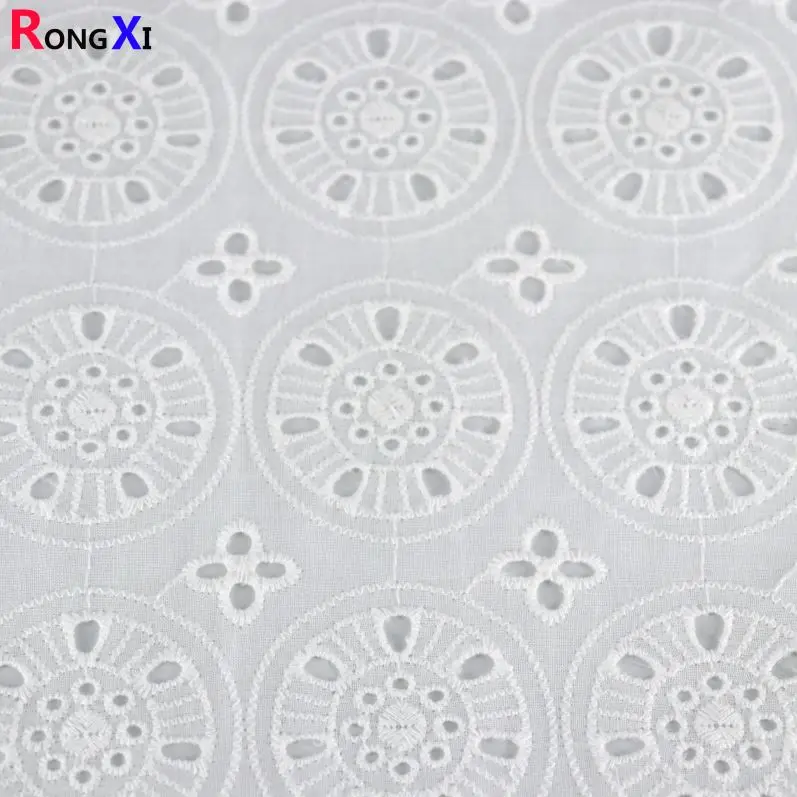 RXF0817 New Wheel Design Fabric Cotton Eyelet Fabric