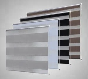 Quality Guangzhou Supplier wholesaler Zebra roller motorized elegant sheer double layer Blinds dual shades curtains