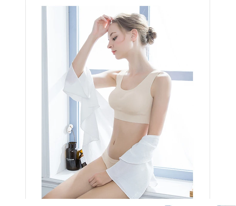 
Deep U-shaped seamless bra vest high quality sleep underwear seamless tube bra 