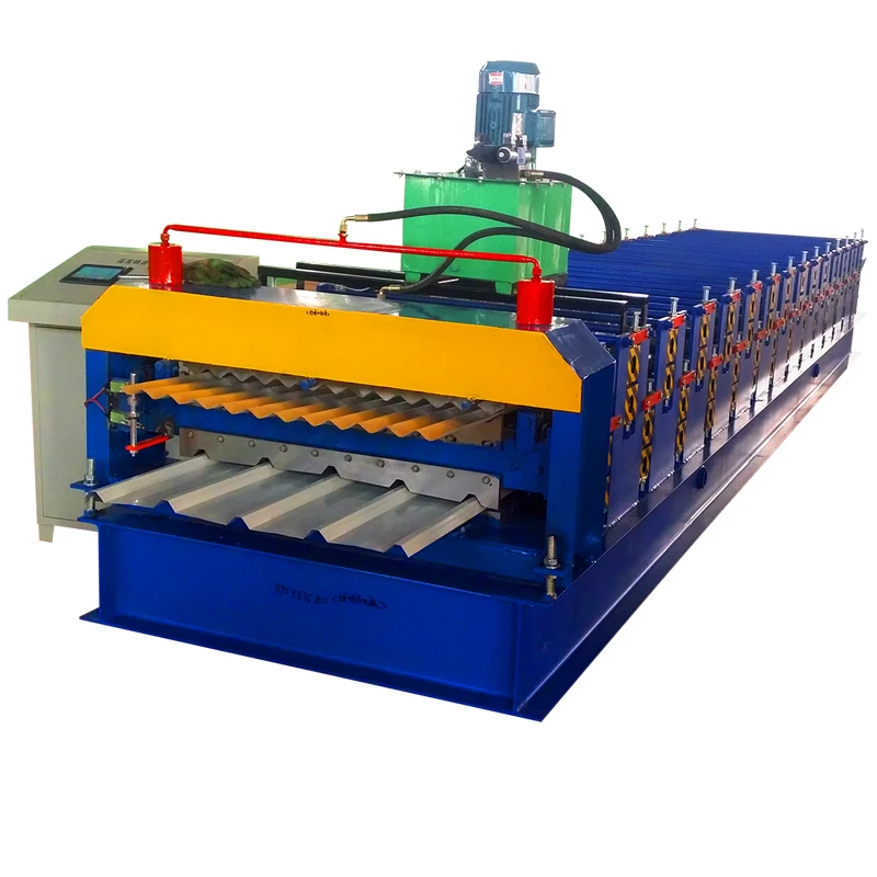 
Aluminum/Galvanized Colored Steel Metal Roofing Sheet Cold Roll Forming Machine for Sale/IBR Profile Manufacturing Machine 