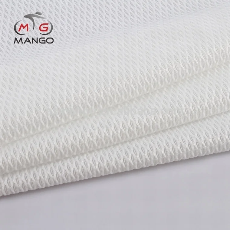 China supplier moisture-wicking poly knitted bird eye mesh fabric