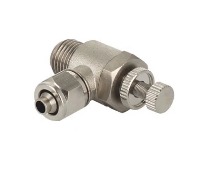 Pneumatic Components RSL Flow Control RNSE Two Touch Fittings brass nickel-plated Pneumatic rapid fittings quick connectors RSC