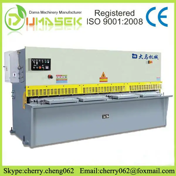 Qc12y/k series 10*2500 stainless steel metal plate hydraulic cutting machine