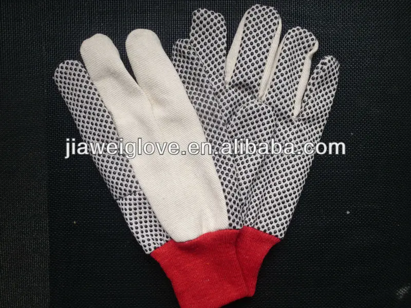 PVC dotted cotton gloves,pvc dotted work gloves/Guantes de algodon con puntos, guantes de trabajo 35