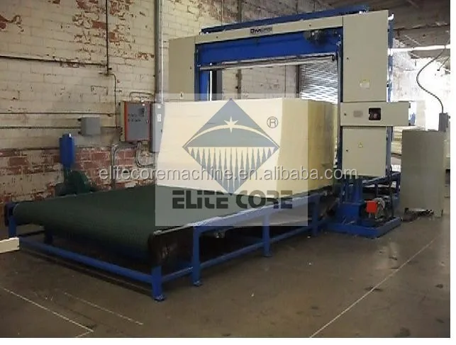 Elitecore professional design automatic horizontal sponge cutting machine conveyor belt + vacuum system