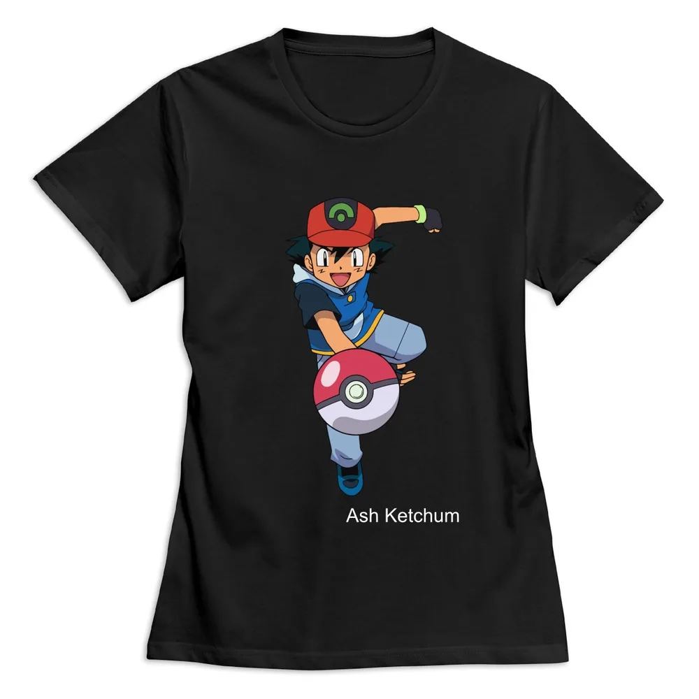 Nuevo 2015 Pokemon Ash Ketchum 1 t camisetas swag de