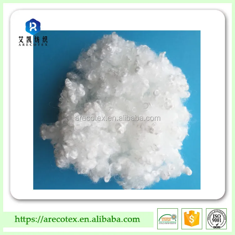 virgin grade hollow conjugated siliconized HCS polyester staple fiber-HCS fiber