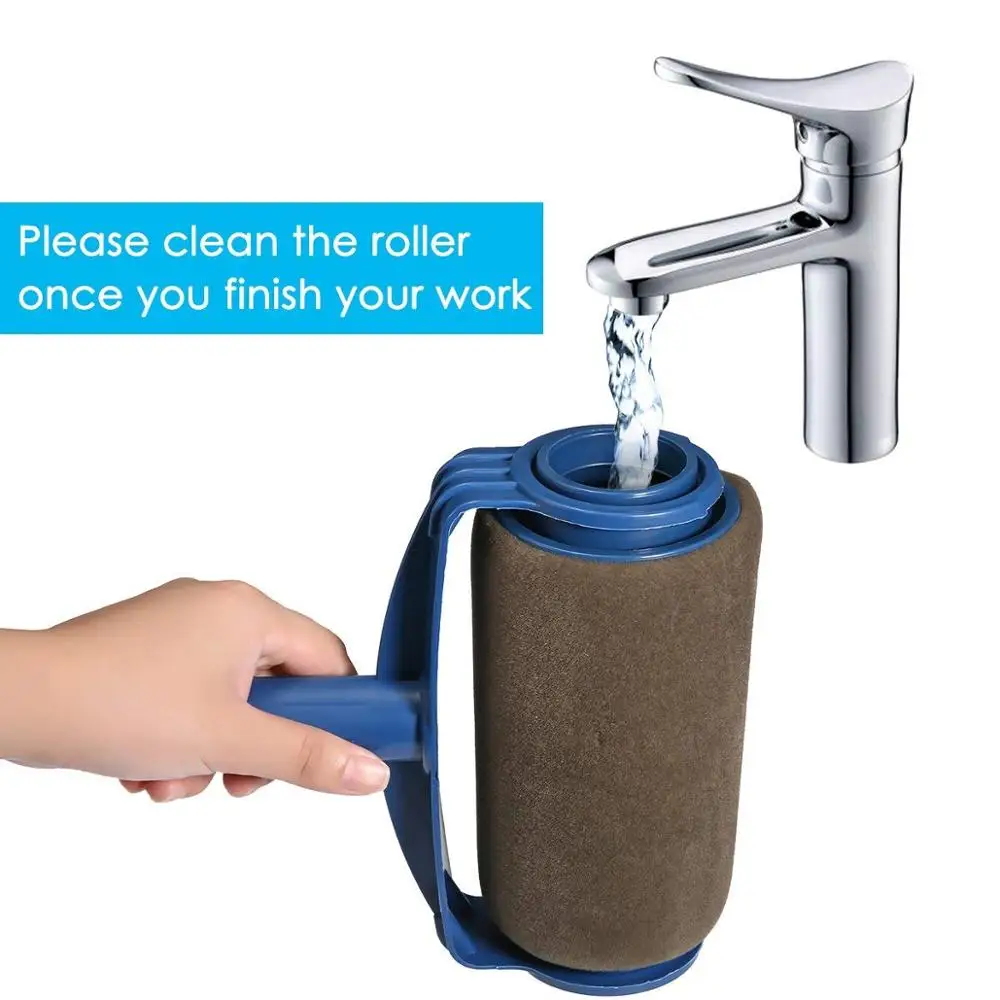 Paint Roller Set with Sticks Paint Roller Pro Decorate Runner Tool Painting Brush Set