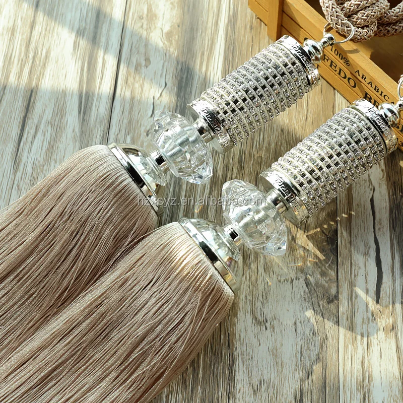 Fashion Europe style decorative polyester curtain tassel tieback