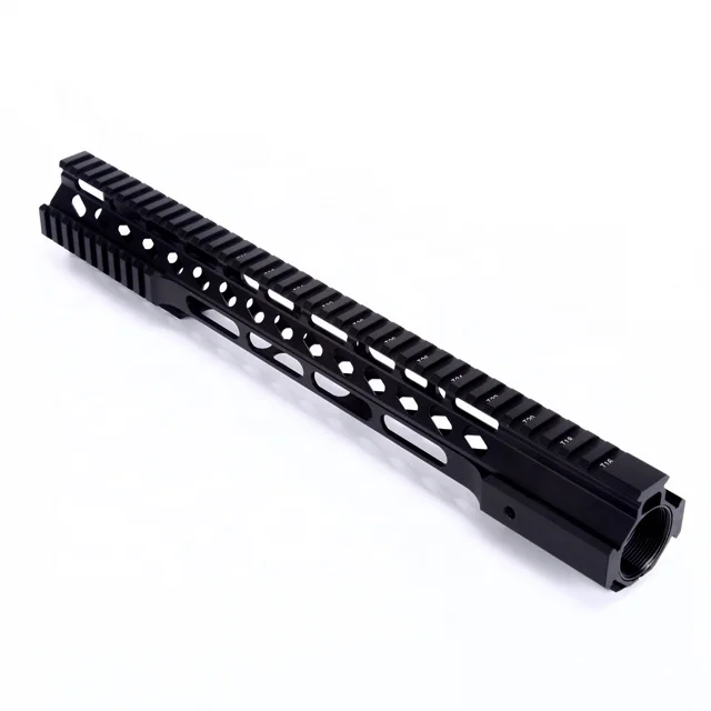 AR15 Parts 15inches Extra-Long Free Floating Keymod Picatinny Rail with Screw and Nut For Airsof Gun Hunting Equipment