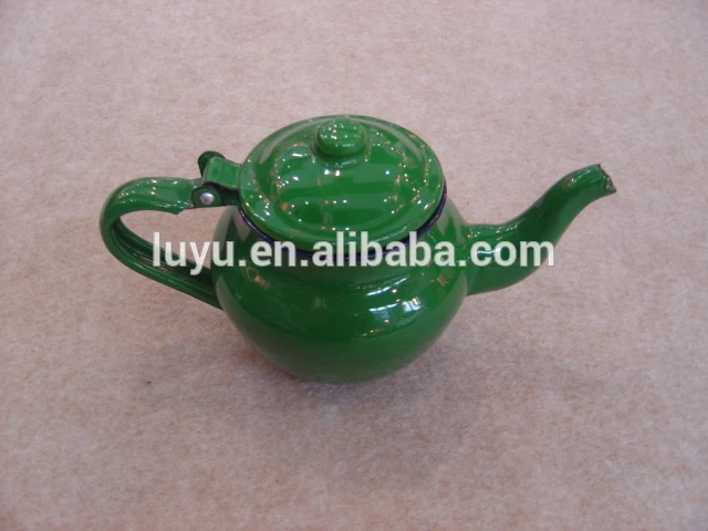 High quality 9-12cm enamel small round water kettle