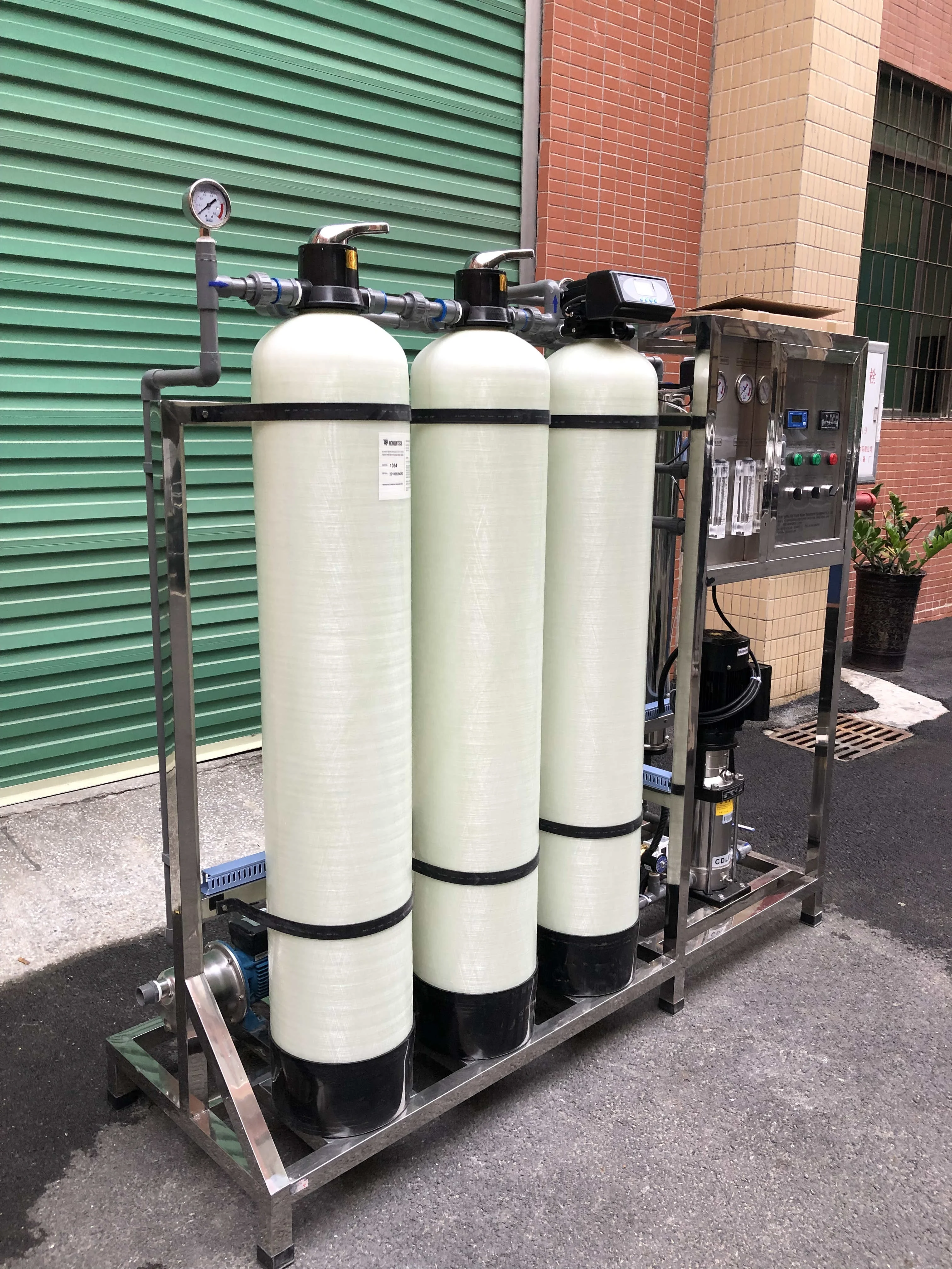 500LPH Mineral Water Filtration Filter RO Electrodialysis Equipment Battery Reverse Osmosis System Treatment Plant