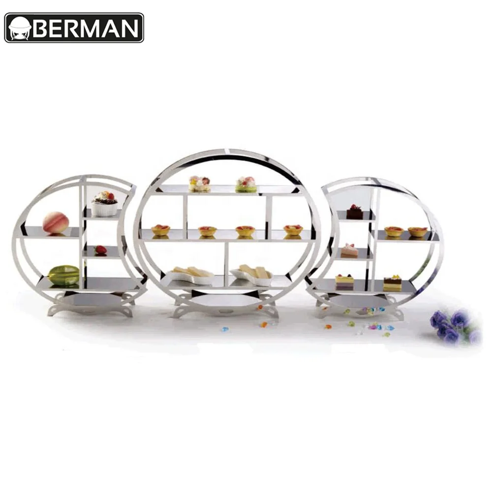 Tall wedding banquet table centerpiece cup serving buffet cold candy and sweet food display