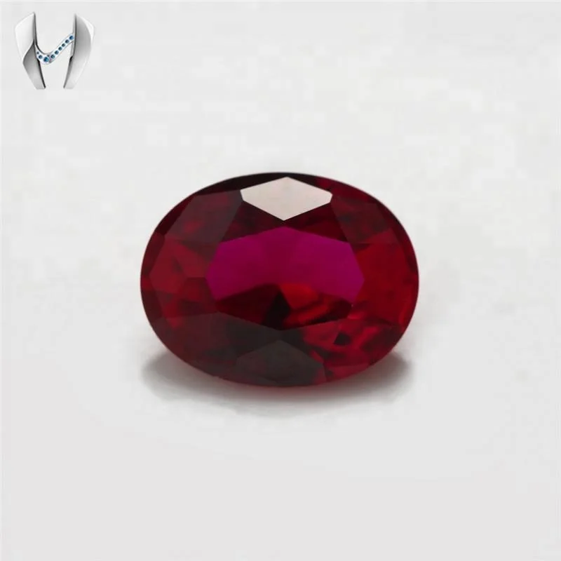Ruby #8 Oval Shape Synthetic Best Ruby Gems