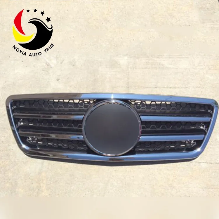 Передняя решетка для Mercedes Benz W210 хромированный 2 ребристый гриль w210 E CLASS