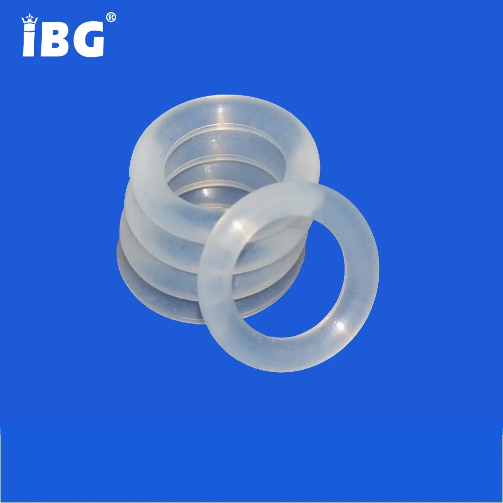 3mm Thickness heat resistant clear Silicone Rubber Round Flat Washer Gasket