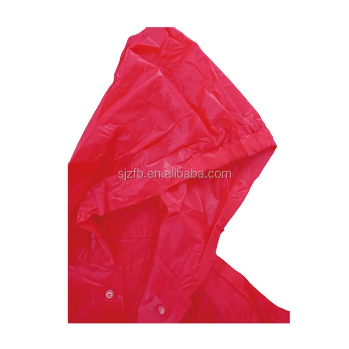 Kids PVC Bright shining red cartoon raincoat for school and kindergarten