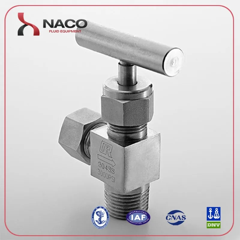 Stainless Steel Adjustable water high pressure needle valve with equipments producing